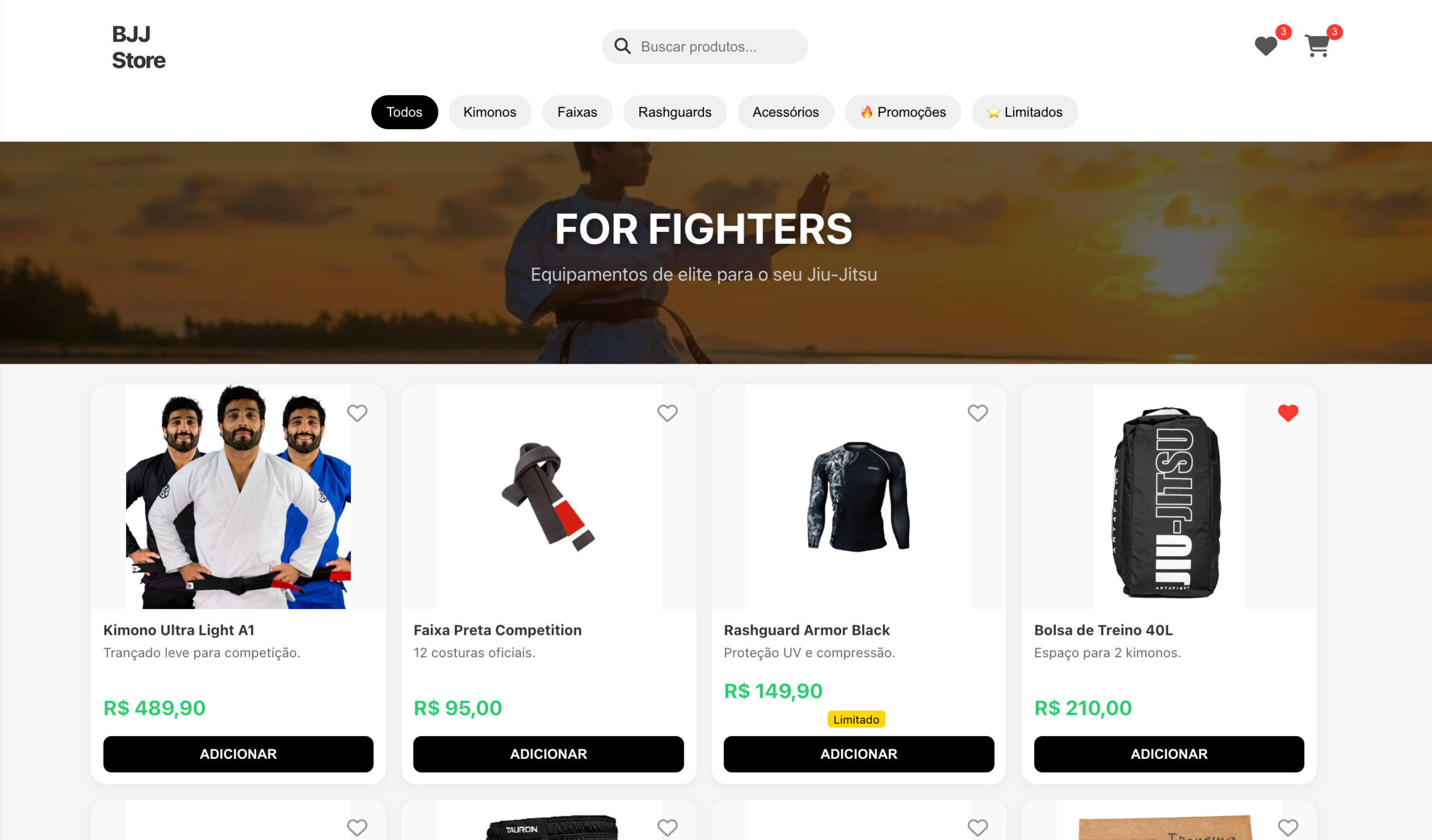 Loja BJJ Exclusive